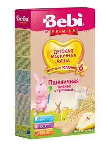 Bebi Premium Молочная каша для полдника Печенье с грушами с 6 мес. 200г