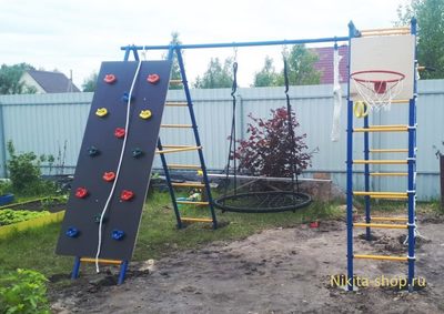 Городок дачный 10 ПЛЮС (качели круглые 100см)
