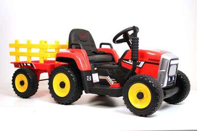 H444HH. Детский электромобиль трактор с прицепом.